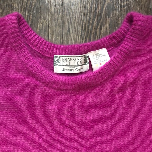 Vintage Jeremy Scott By Braemar Angora Sweater - Picture 5 of 16